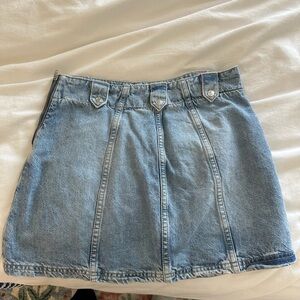 Free People Denim Mini Skirt